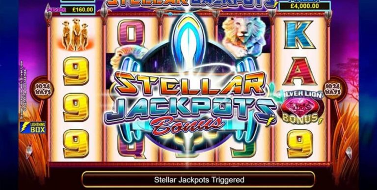 Stellar Jackpots with Silver Lion