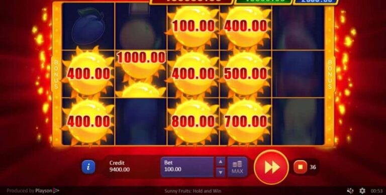 Sunny Fruits: Hold and Win