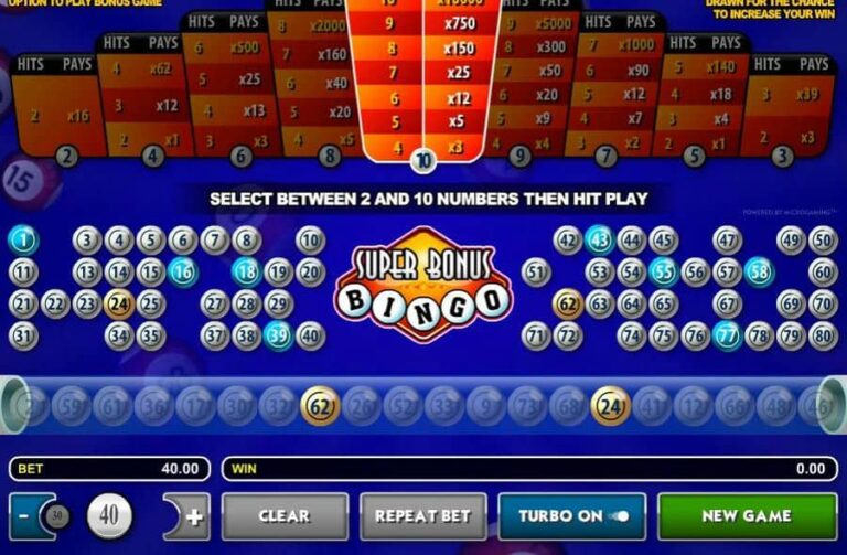 Super Bonus Bingo