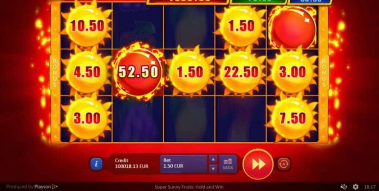Super Sunny Fruits: Hold and Win