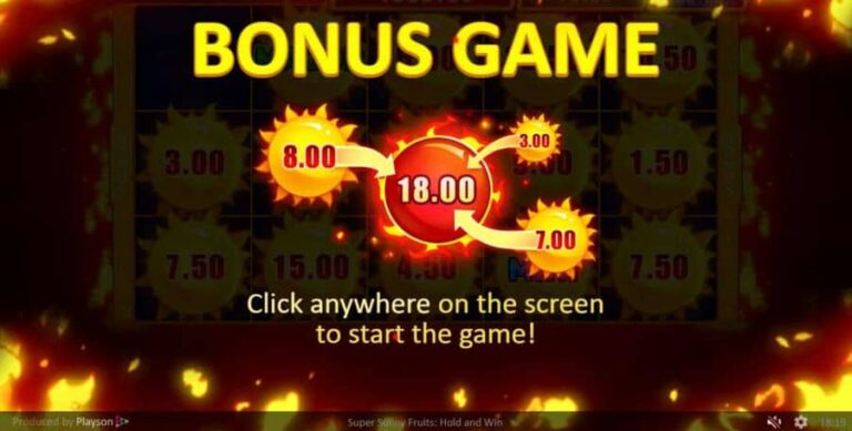 Super Sunny Fruits: Hold and Win