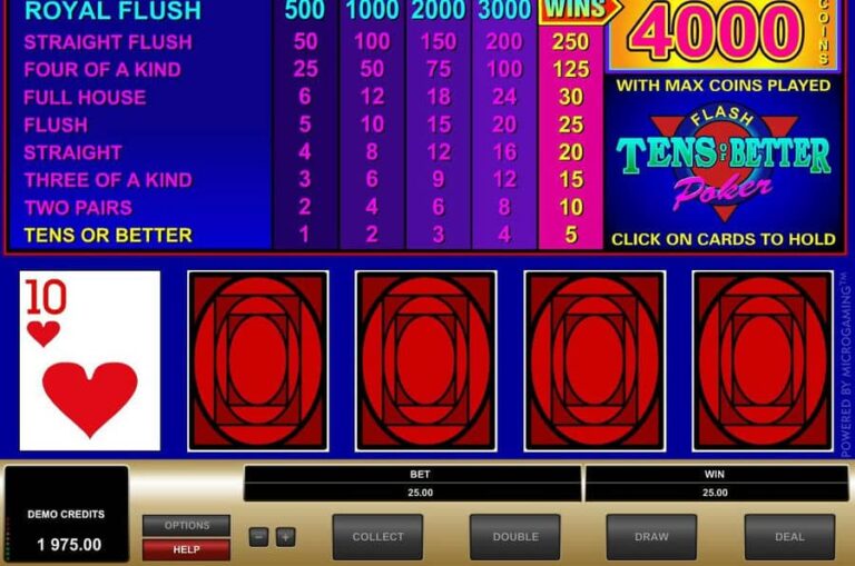 Tens or Better (Microgaming)