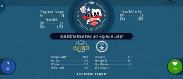 Texas Hold’em Bonus (Felt Gaming)