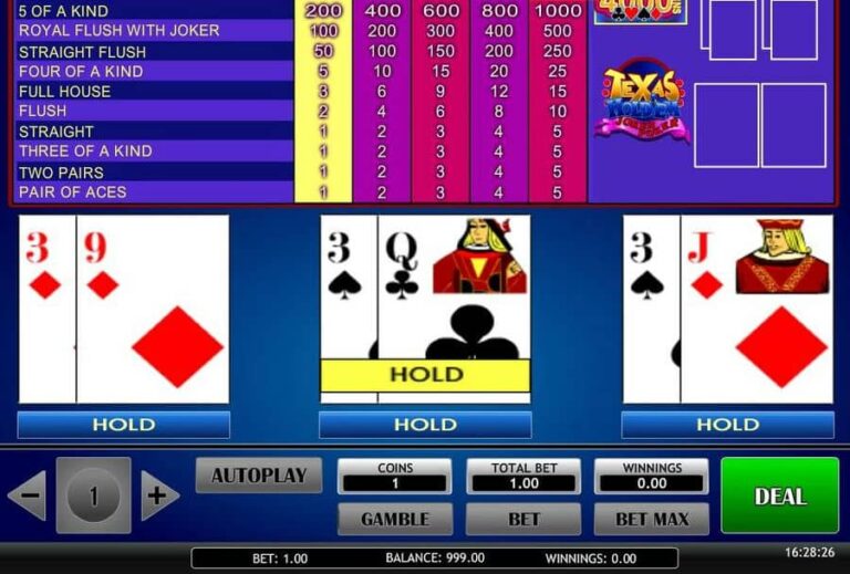 Texas Hold’em Joker Poker (iSoftBet)