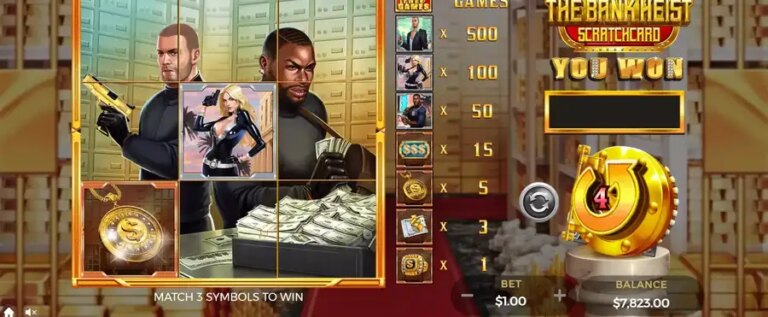 The Bank Heist Scratchcard