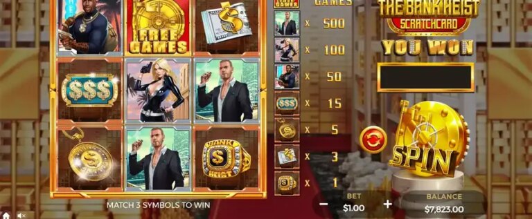The Bank Heist Scratchcard