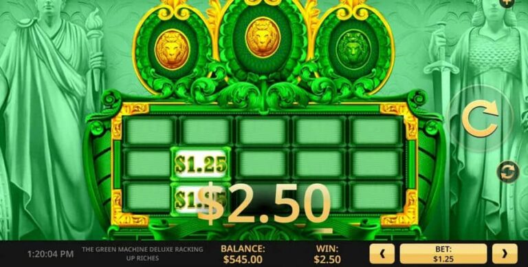 The Green Machine Deluxe Racking Up Riches