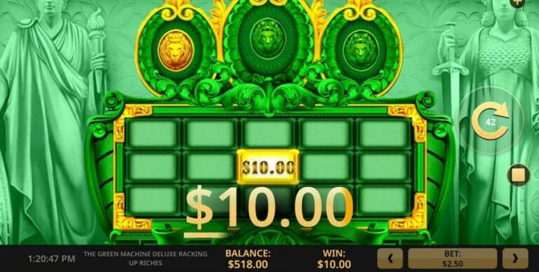 The Green Machine Deluxe Racking Up Riches