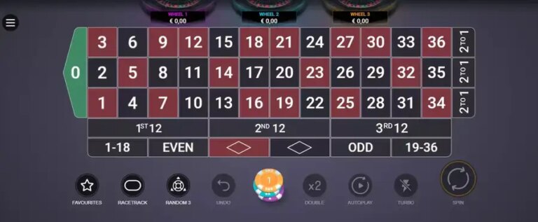 Three Wheel Roulette