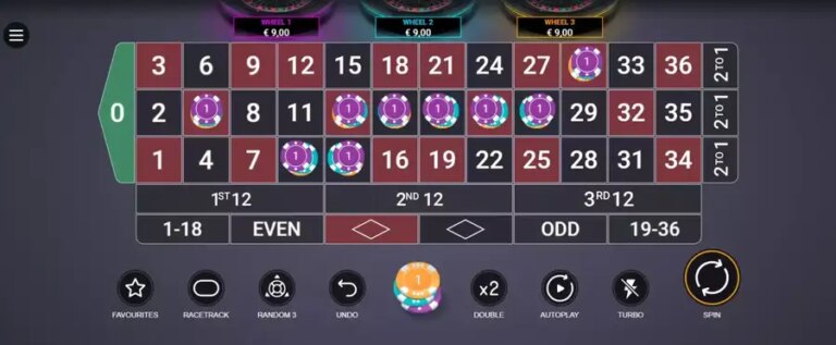 Three Wheel Roulette