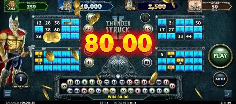 Thunderstruck II Video Bingo
