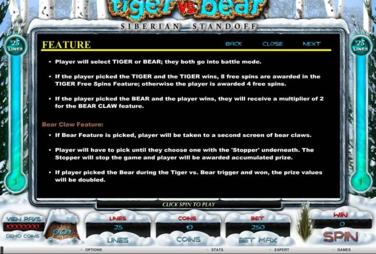 Tiger vs Bear