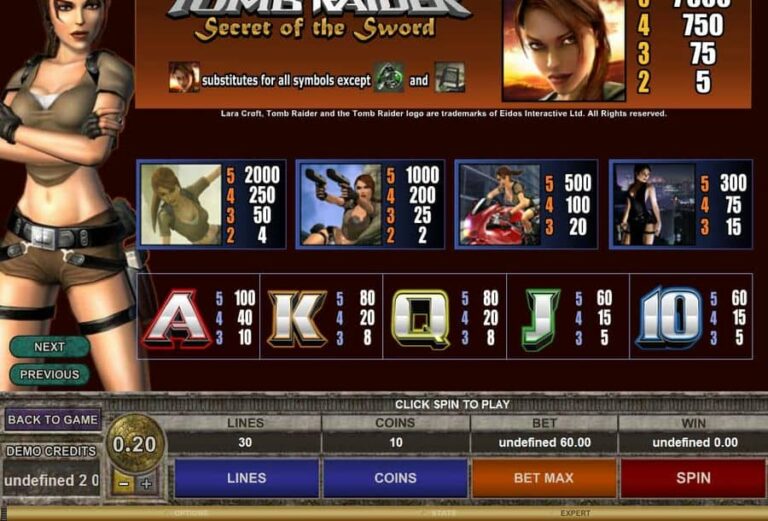 Tomb Raider Secret of the Sword
