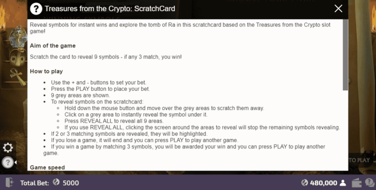Treasures From The Crypto Scratchcard