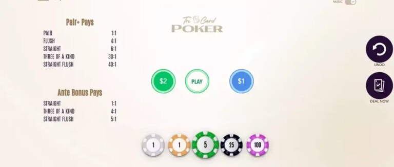 Tri Card Poker (Flipluck)