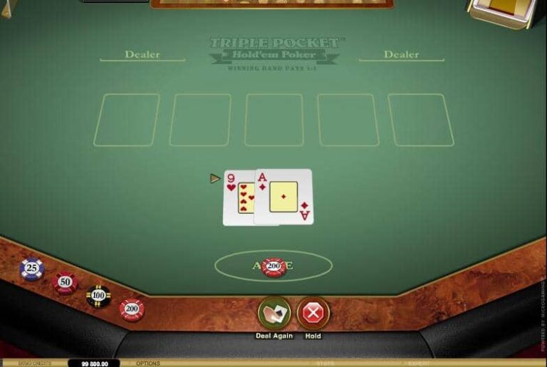Triple Pocket Hold’em Poker (Microgaming)