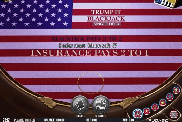 Trump It Blackjack Single Deck