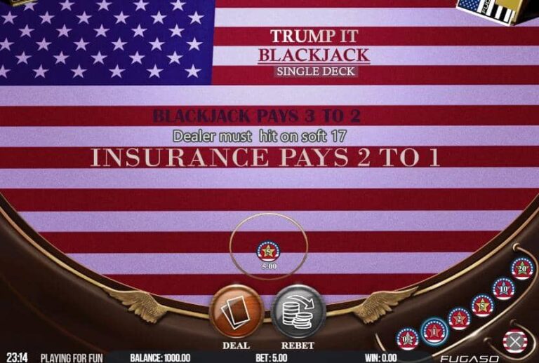 Trump It Blackjack Single Deck