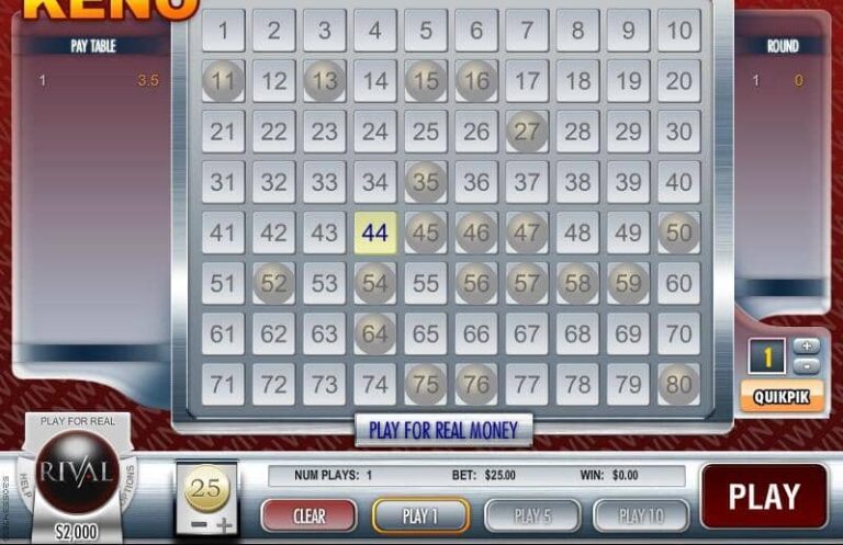 Vegas Jackpot Keno