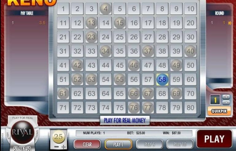 Vegas Jackpot Keno