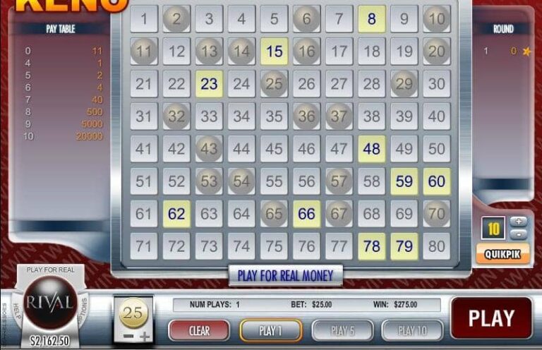 Vegas Jackpot Keno