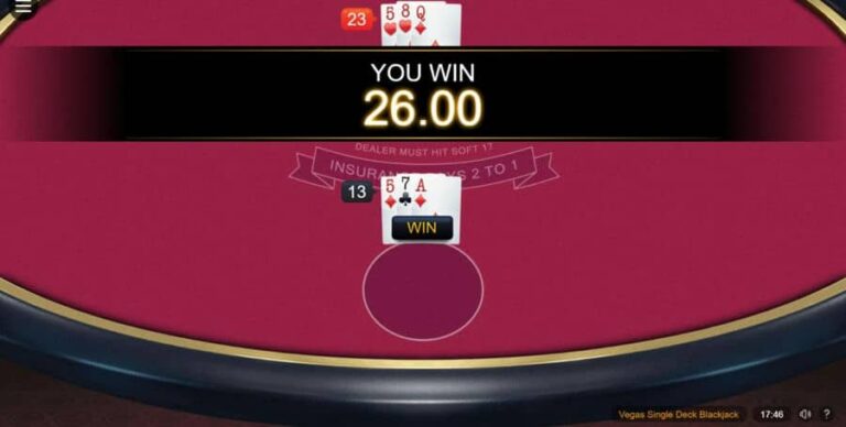 Vegas Single Deck Blackjack (Switch Studios)