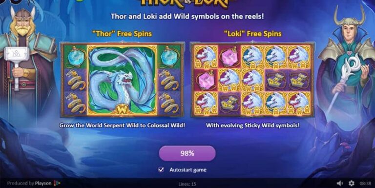 Viking Gods Thor and Loki
