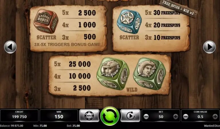 Wanted Dice
