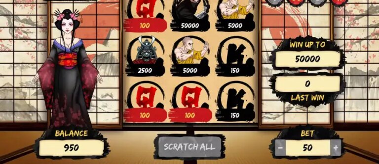 Way of the Warrior Scratchcard