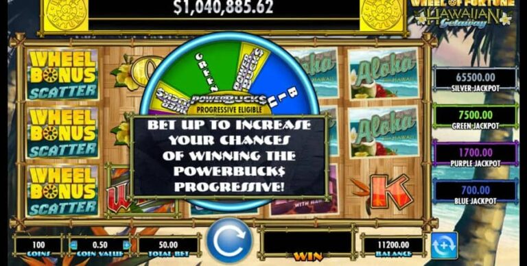 Wheel of Fortune Hawaiian Getaway Powerbucks