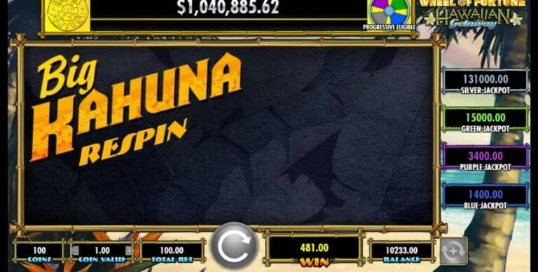 Wheel of Fortune Hawaiian Getaway Powerbucks