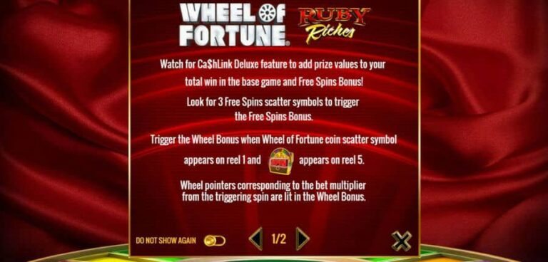 Wheel of Fortune Ruby Riches