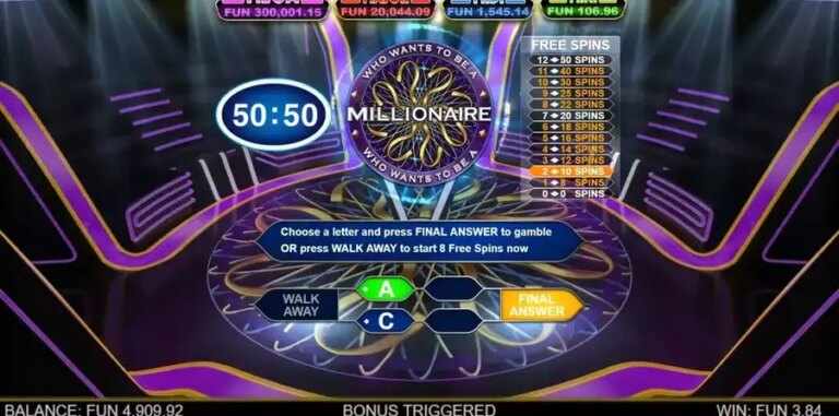 Who Wants To Be A Millionaire Megapays