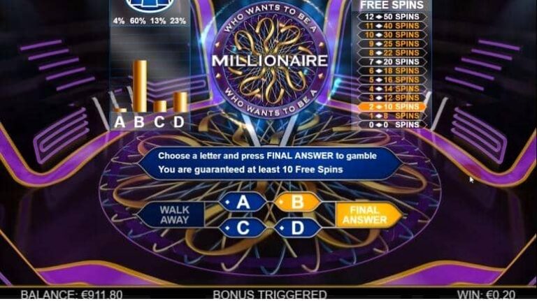 Who Wants To Be A Millionaire Megaways