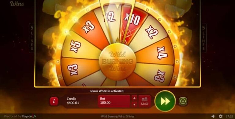 Wild Burning Wins: 5 lines
