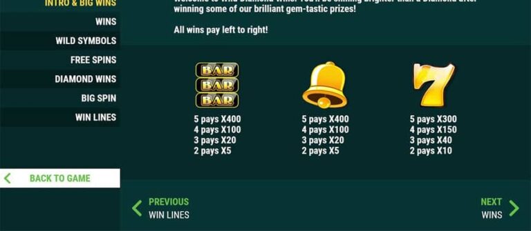 Wild Diamond Wins