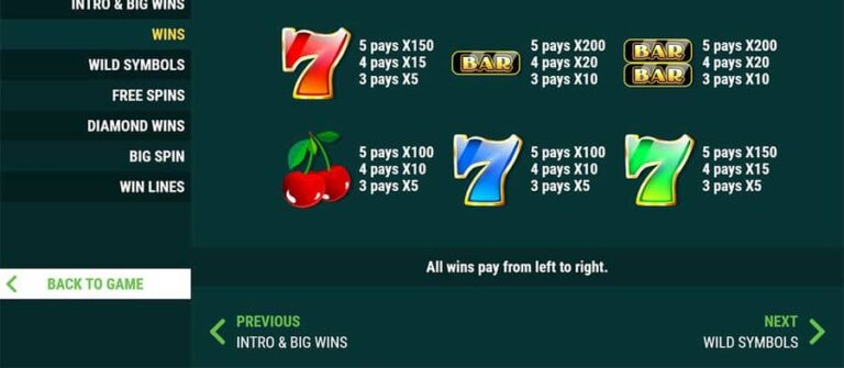 Wild Diamond Wins