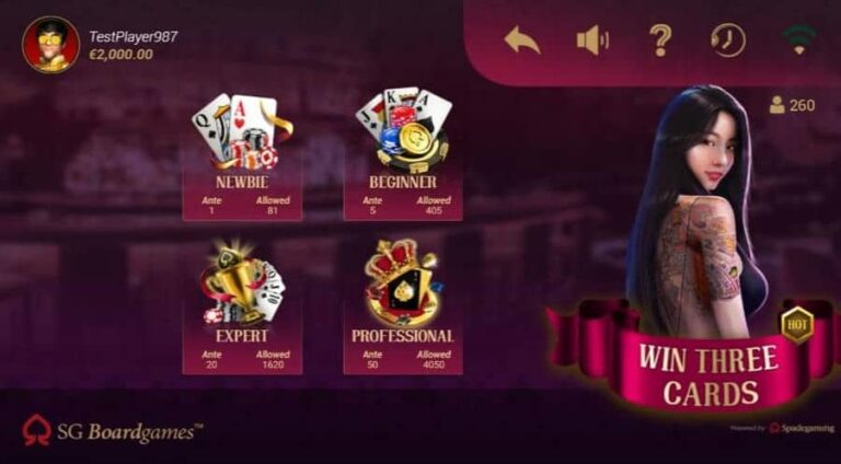 Win Three Cards