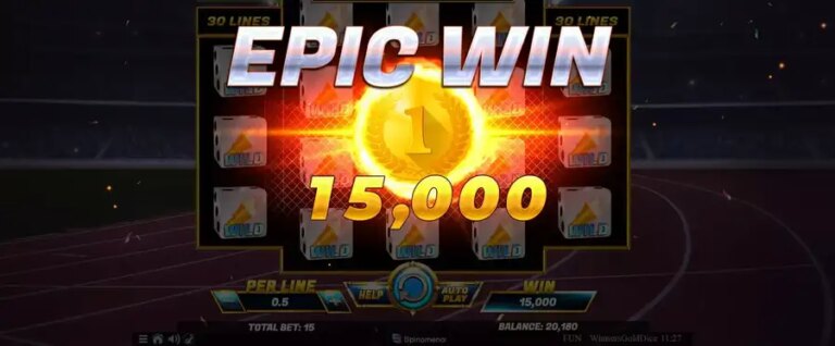 Winners Gold Dice