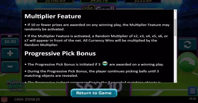 Winning Kick LuckyTap