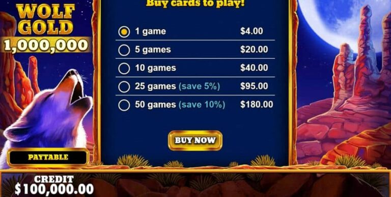 Wolf Gold Scratchcard