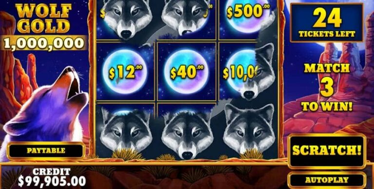 Wolf Gold Scratchcard