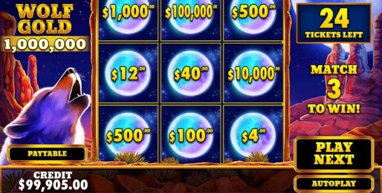 Wolf Gold Scratchcard
