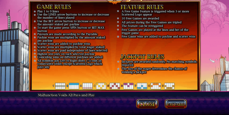 Wonder Woman Jackpots