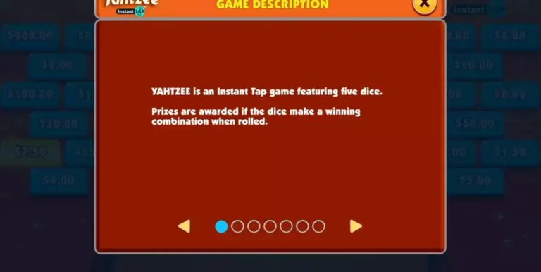 Yahtzee Instant Tap